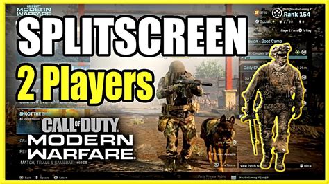 How do you play splitscreen on Call of Duty Modern Warfare PS5?